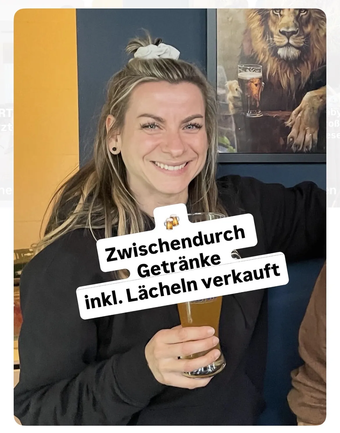 Jenna von Thäne bei der Arbeit hinter einer Bar