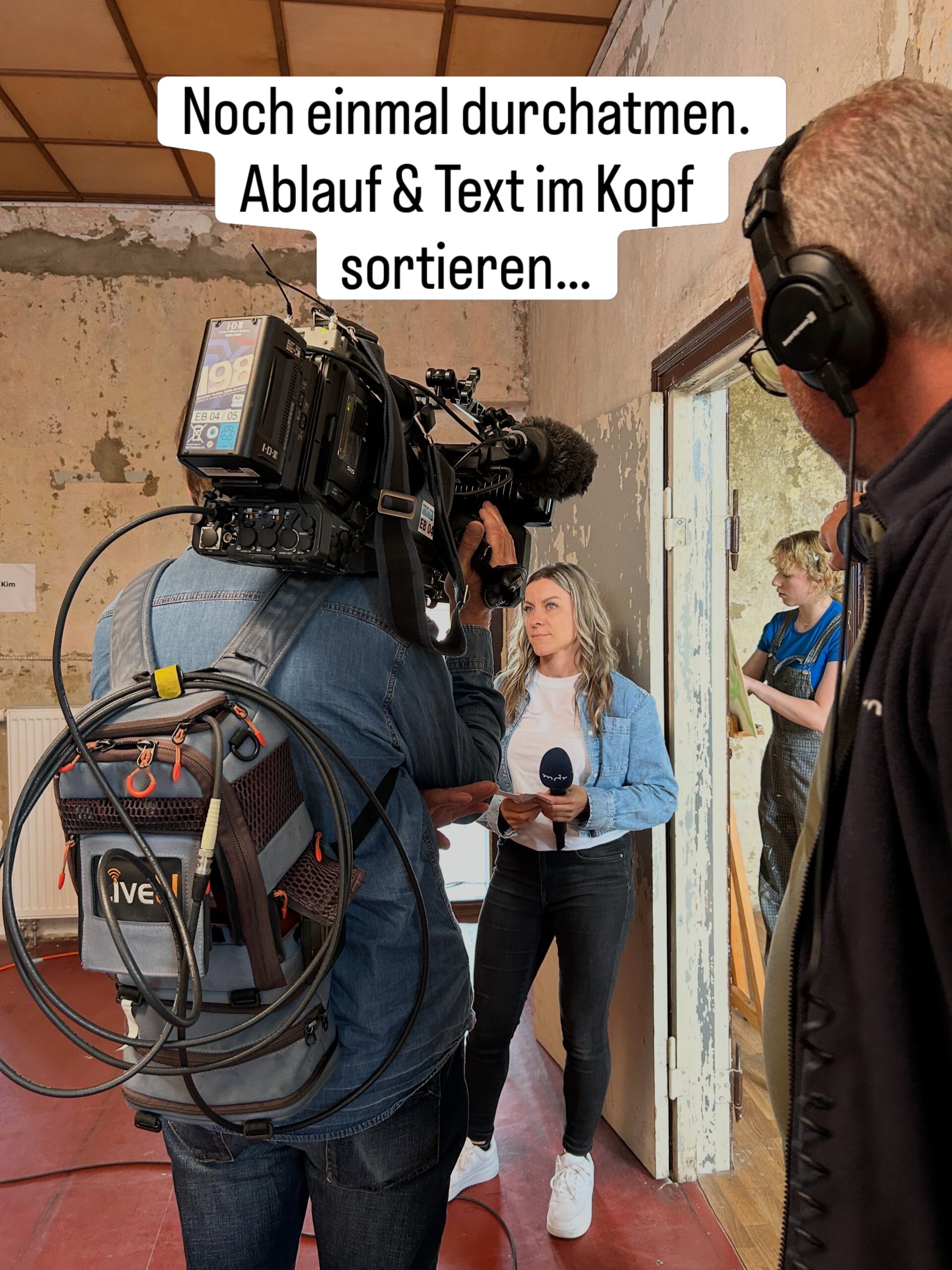 Noch einmal durchatmen vor der Live-Schalte