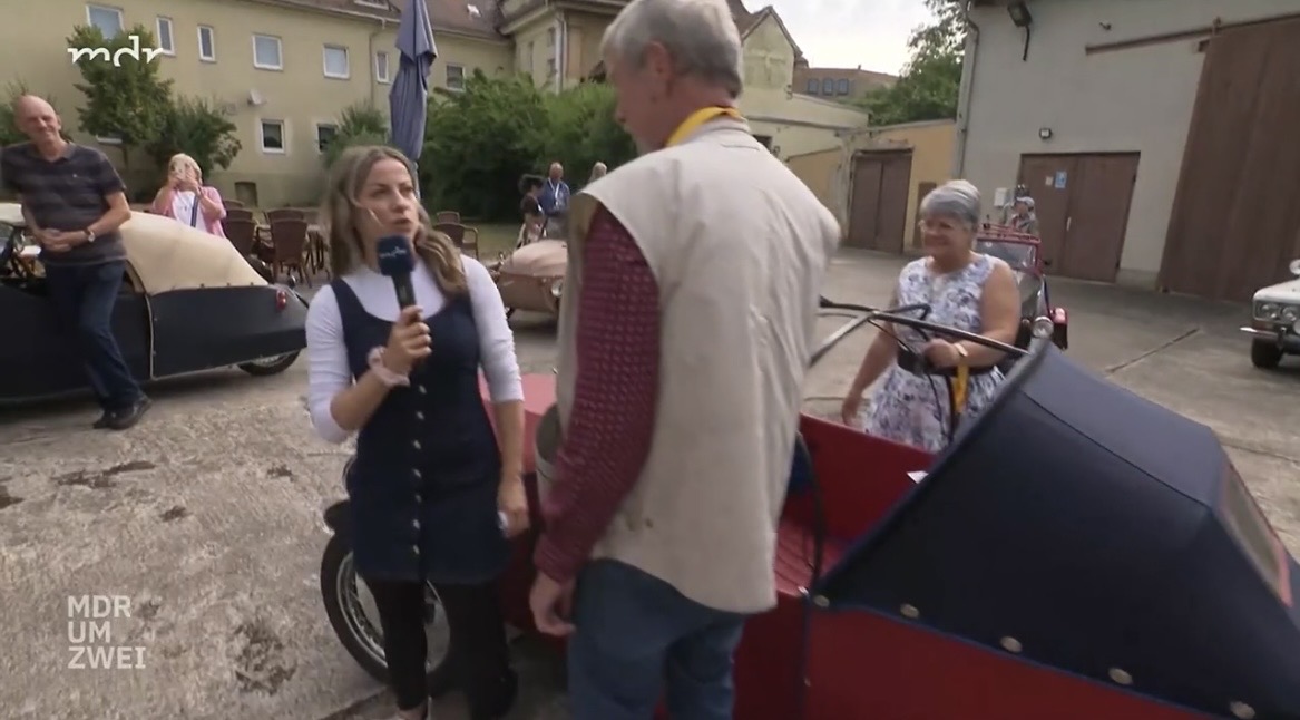 Jenna von Thäne im Gespräch mit Ingewalde und Jürgen Nagler aus Wernigerode