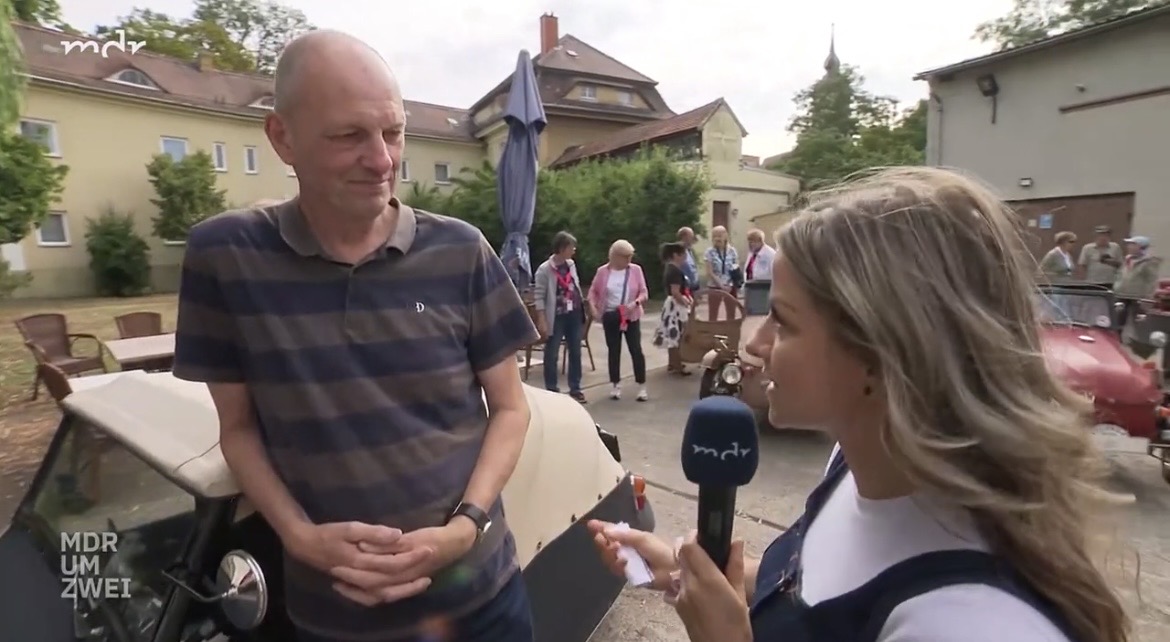 Jenna von Thäne im Gespräch mit Initiator Jürgen Kühn