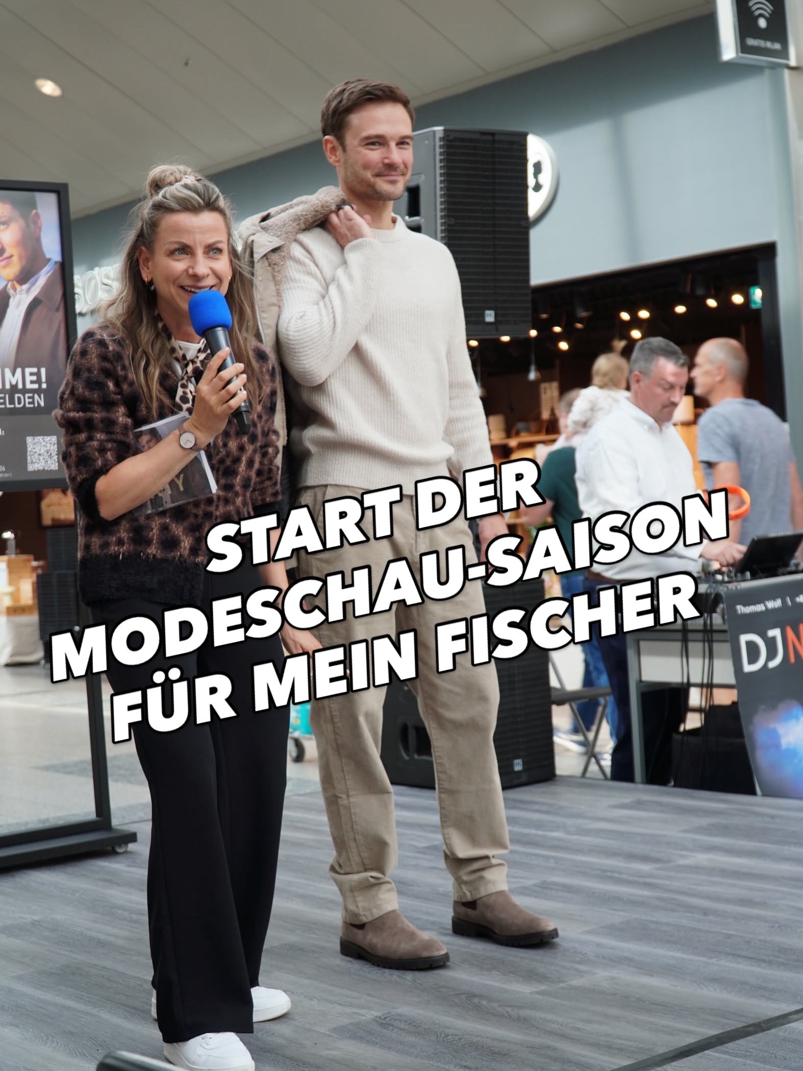 Jenna von Thäne moderiert die MEIN FISCHER Herbst-Modenschau im Paunsdorf Center